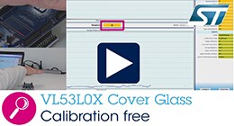VL53L0X calibration free dirty environment cover glass solution