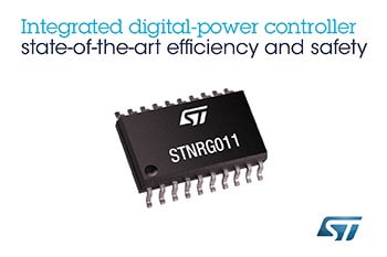 Highly Integrated Digital-Power Controller from STMicroelectronics Streamlines Design to Latest Efficiency and Safety Standards