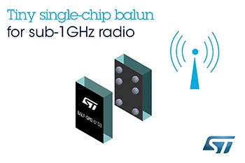 STマイクロエレクトロニクス、Sub-GHz帯通信向けアンテナとフィルタ回路を1チップに集積したバランを発表