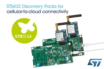 New STM32 Discovery Packs from STMicroelectronics Simplify Cellular-to-Cloud Connections with Free Trials of Partner Services