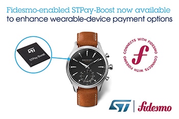 STMicroelectronics and Fidesmo Bring Secure Contactless Transactions to Wearables in Complete Payment System-on-Chip