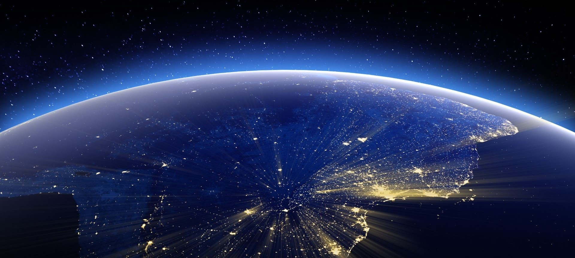 View of earth from space