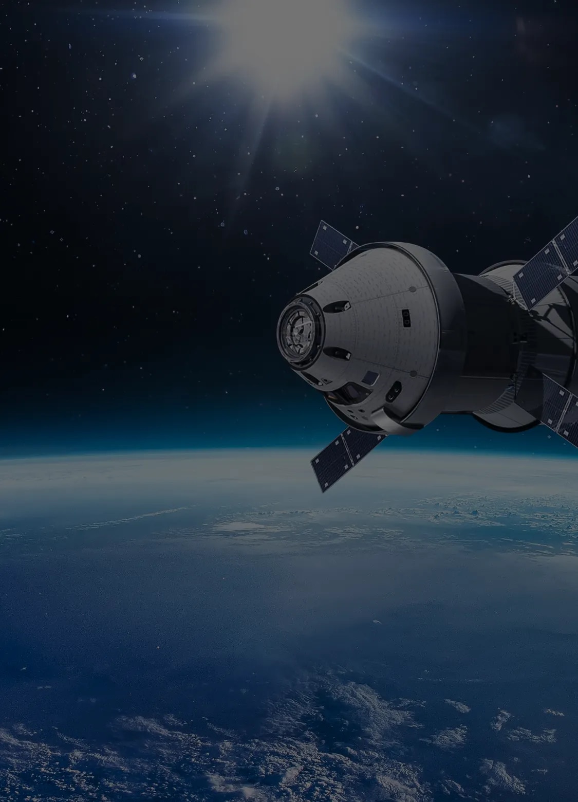 Image of satellite from the space