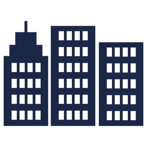 都市のビルのアイコン