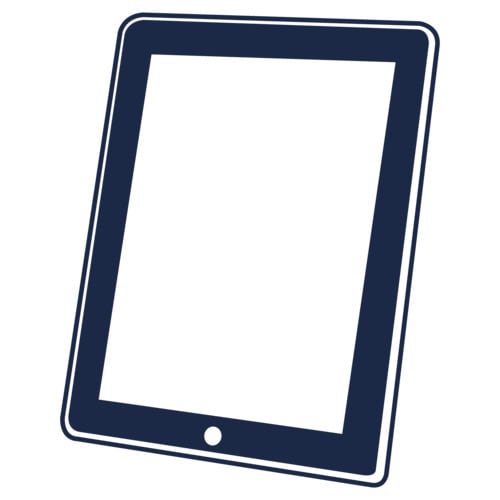 Icon of a tablet device