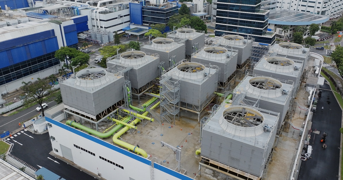 STMicroelectronics Ang Mo Kio Technopark industrial district cooling system