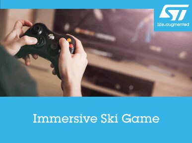 Immersive ski game using advanced 256-zones Time-of-Flight