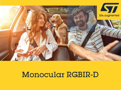 Monocular RGBIR 3D perception camera