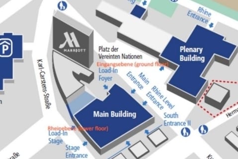 Map of the Bonn World Conference Center