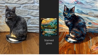 Style transfer on an AI-accelerated MCU