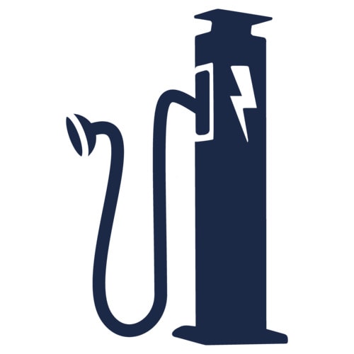 Electric vehicle charging station icon