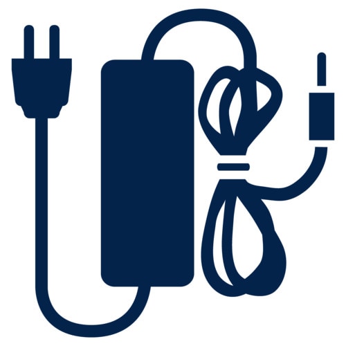 Power adapter and cables icon