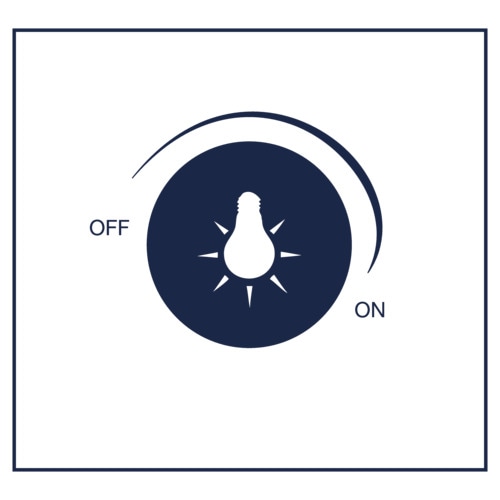 Icon of a light switch dial